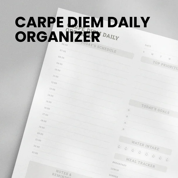 Carpe Diem Daily Organizer