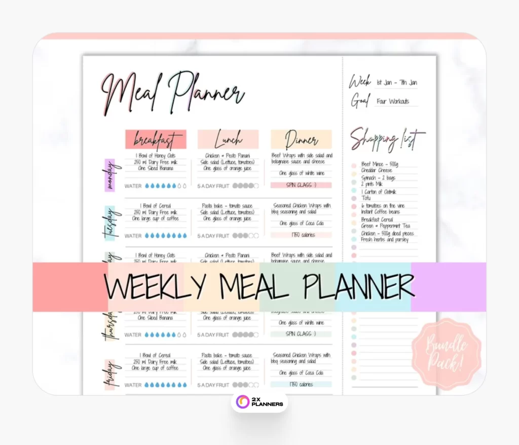 Meal Planner Printable