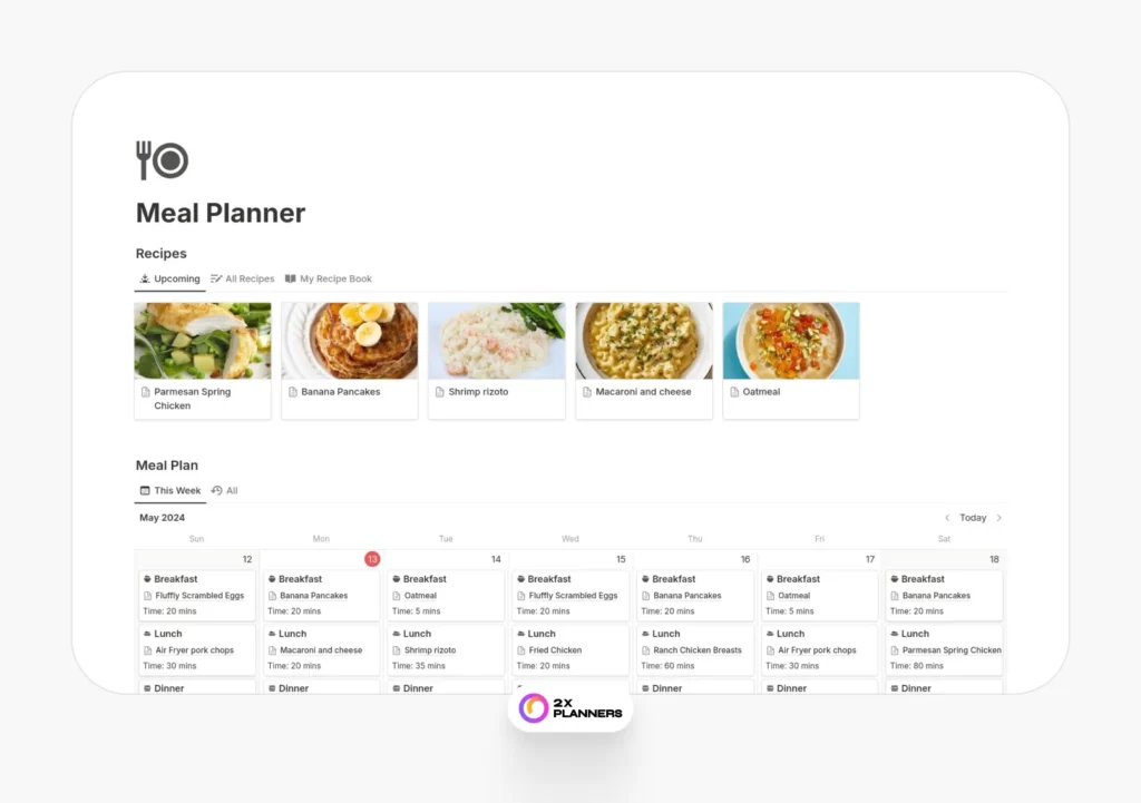 Meal Planner - Recipe Book