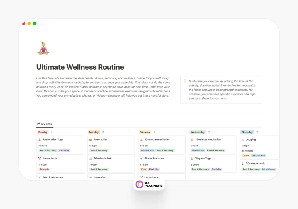 Wellness, Fitness, & Self-Care Routine