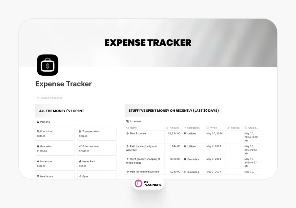 Notion Ultimate Expense Tracker