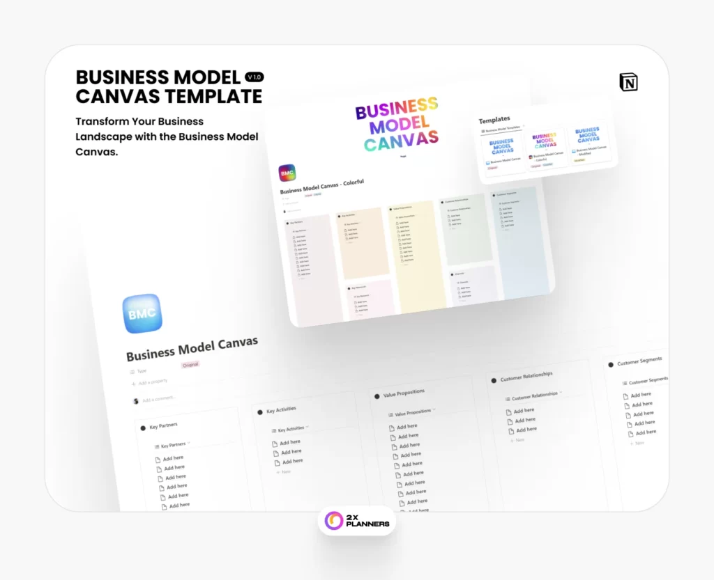 Free Notion Business Model Canvas Template