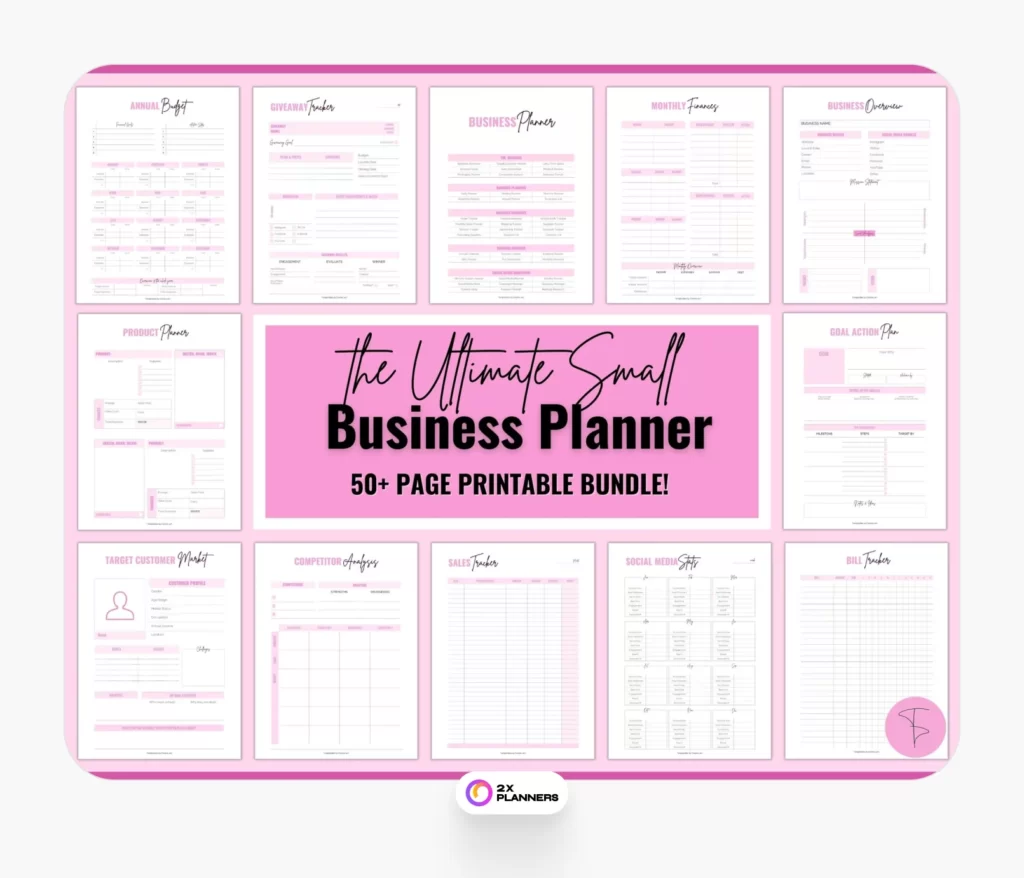 Printable Ultimate Business Tracker for Entrepreneur & Business Owners