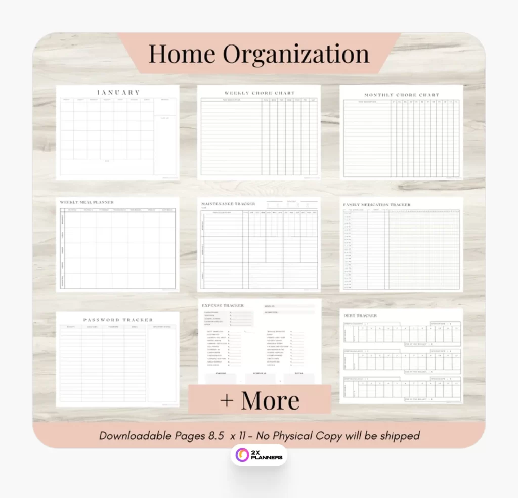 Household Organizer Planner