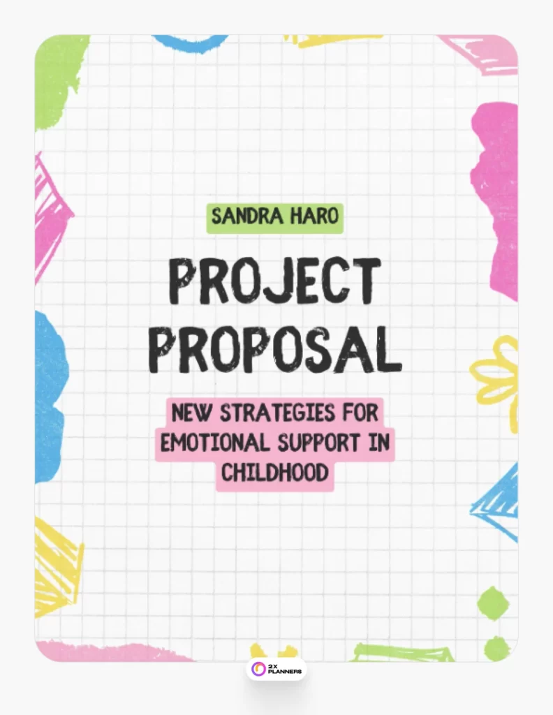 Colorful Organic Project Proposal Planner