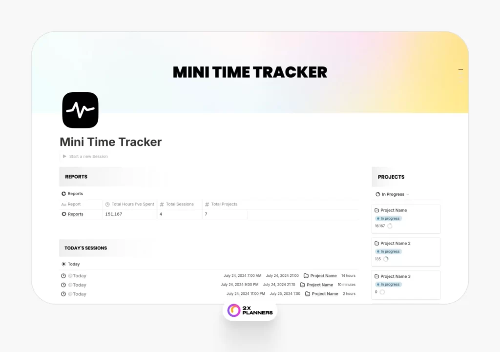 Time Tracker (Time Log, Project Timer)