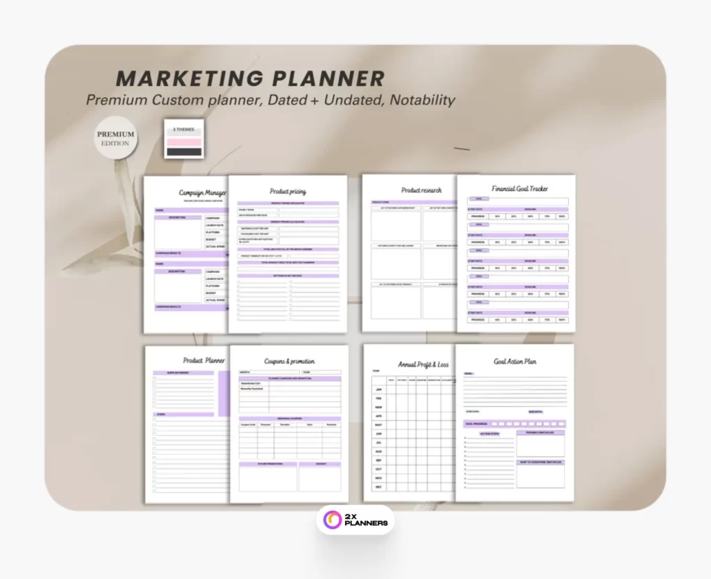 Digital Marketing planner