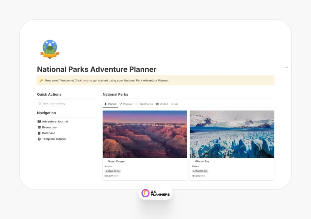 National Parks Adventure Planner