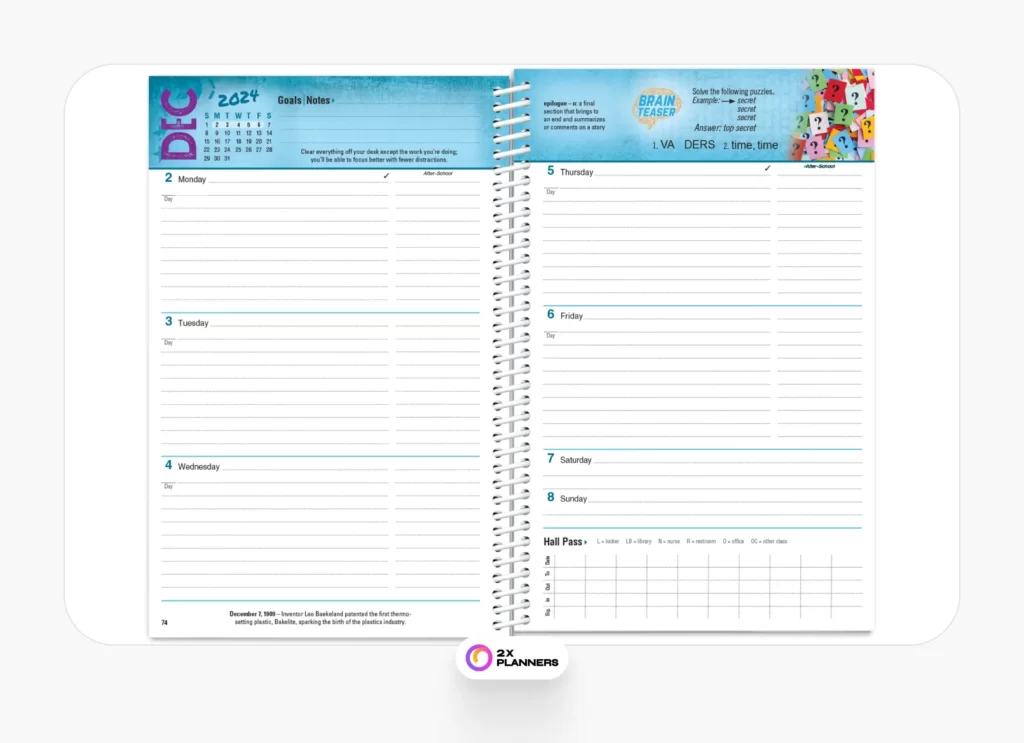 High School Student Planner