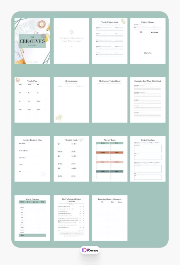 FREE Printable Planner for Creatives