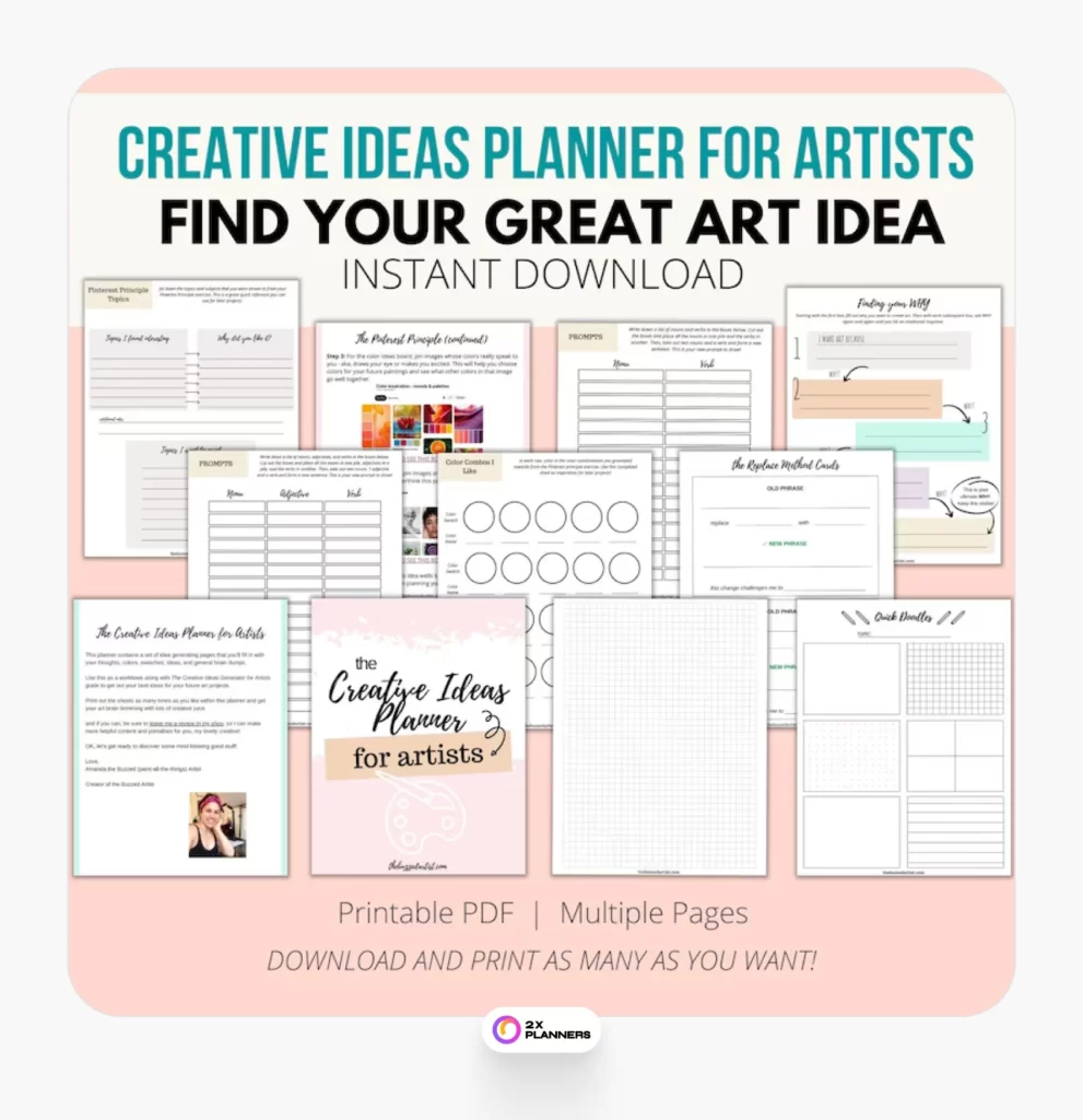 Creative Ideas Digital Planner for Artists