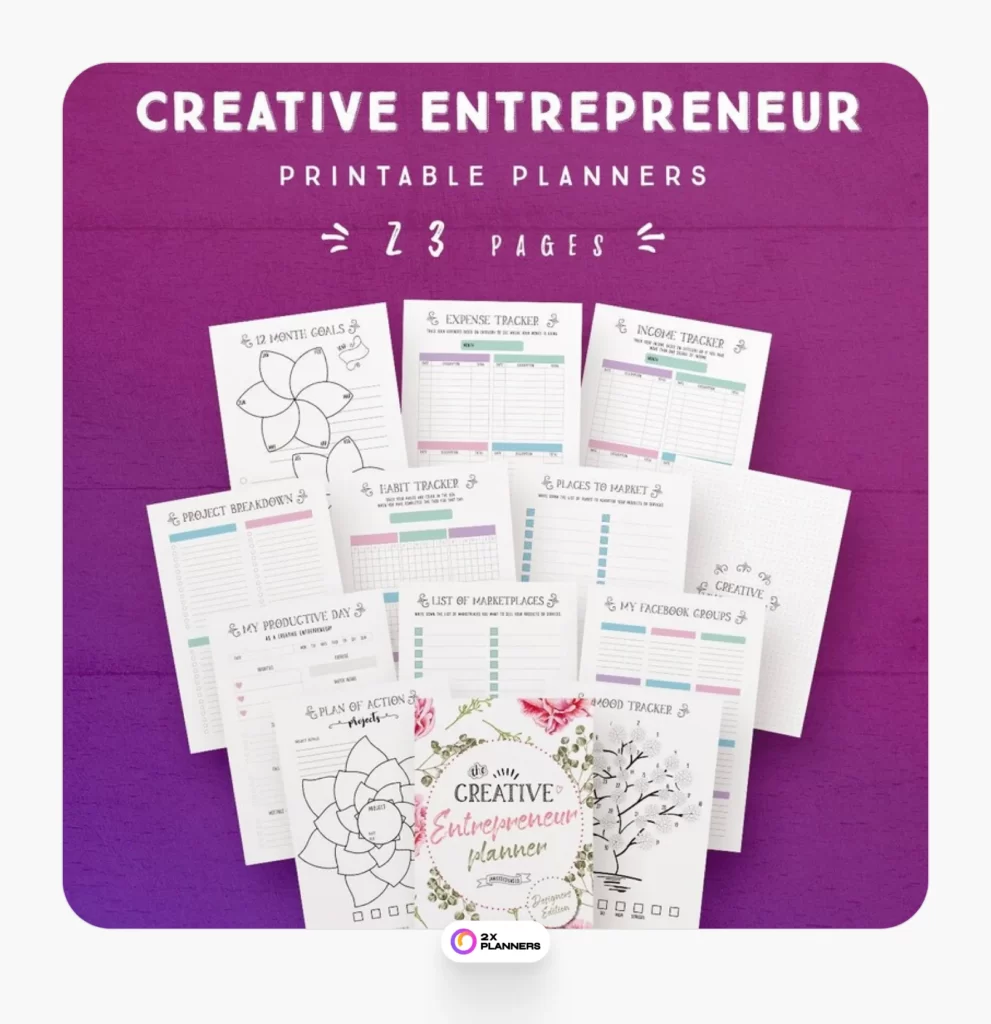 Creative Entrepreneur Printable Planners