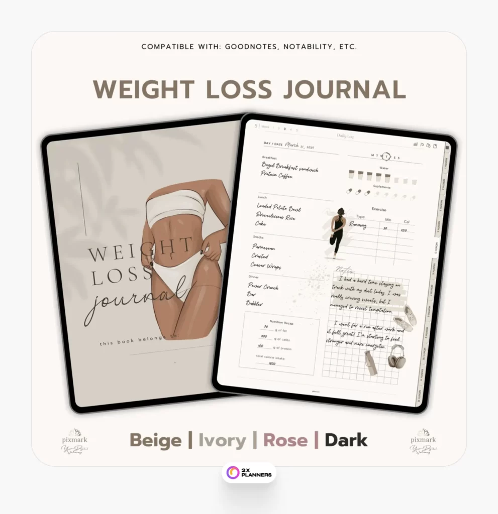  Digital Fitness Planner Template