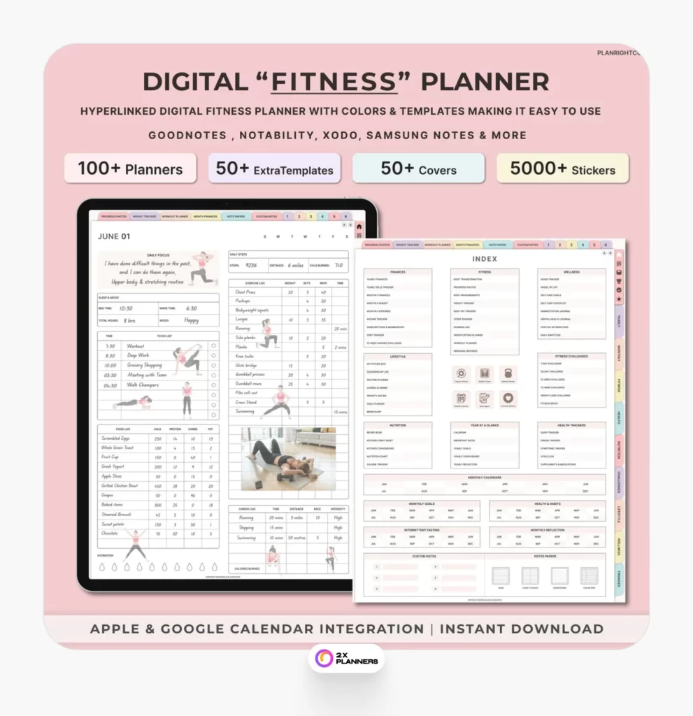 Digital Fitness Planner