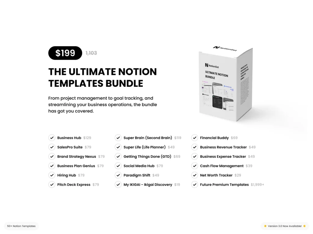The Ultimate Notion Templates Bundle