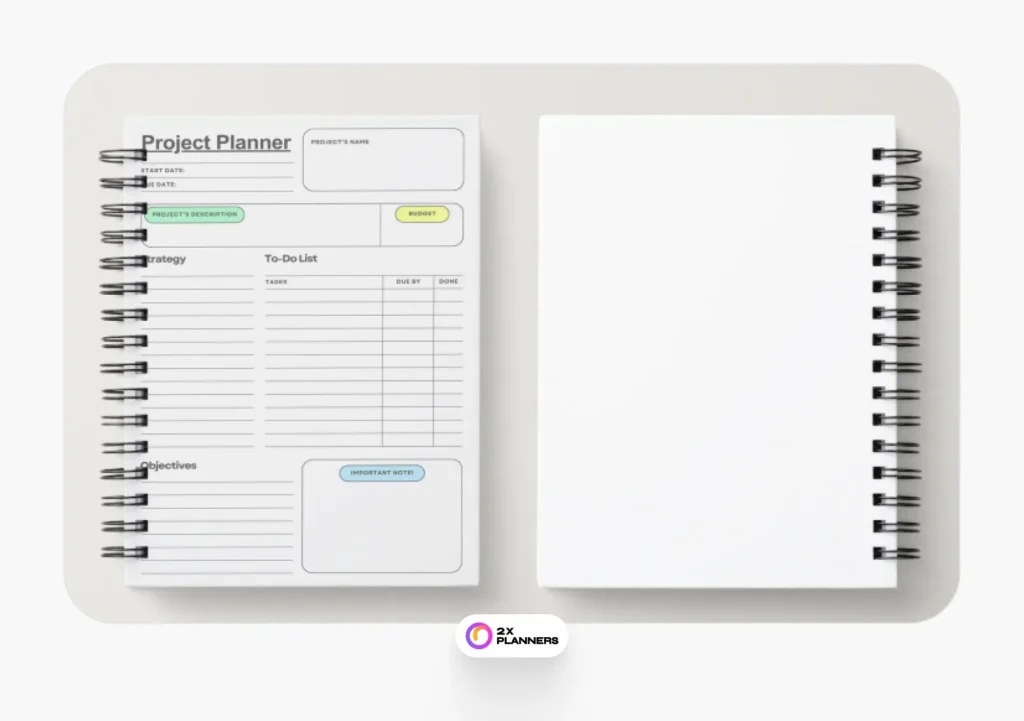 Grey Simple Project Planner