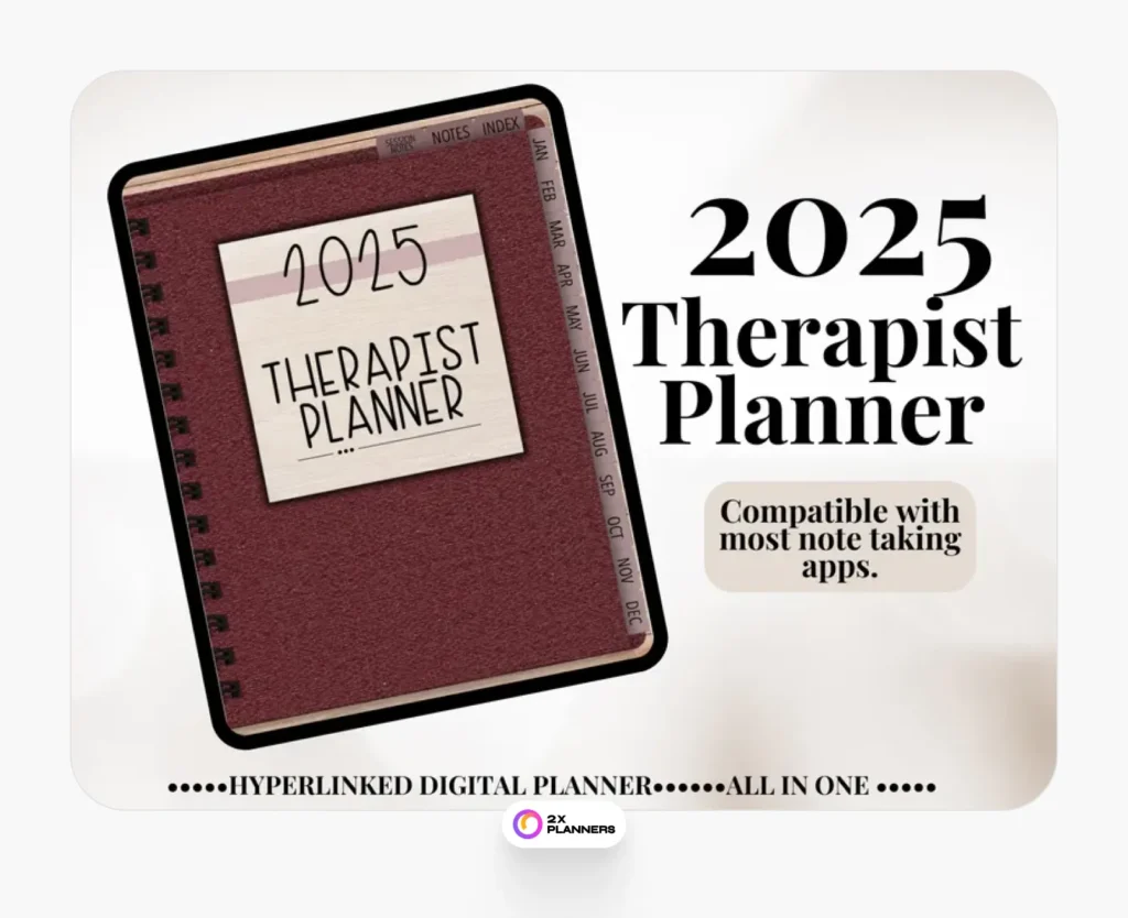 2025 Therapist Planner