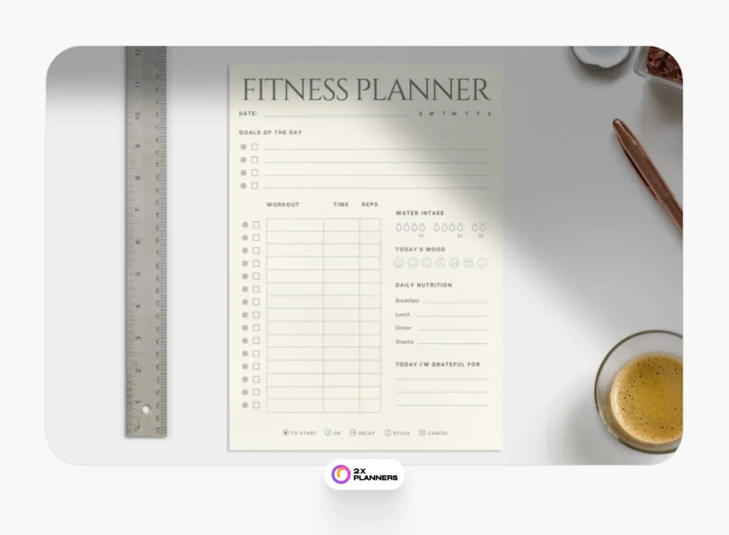 Simple and Minimal Printable Daily