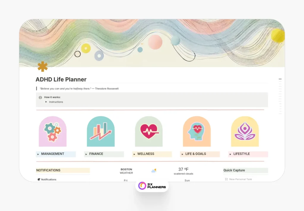 ADHD Life Planner