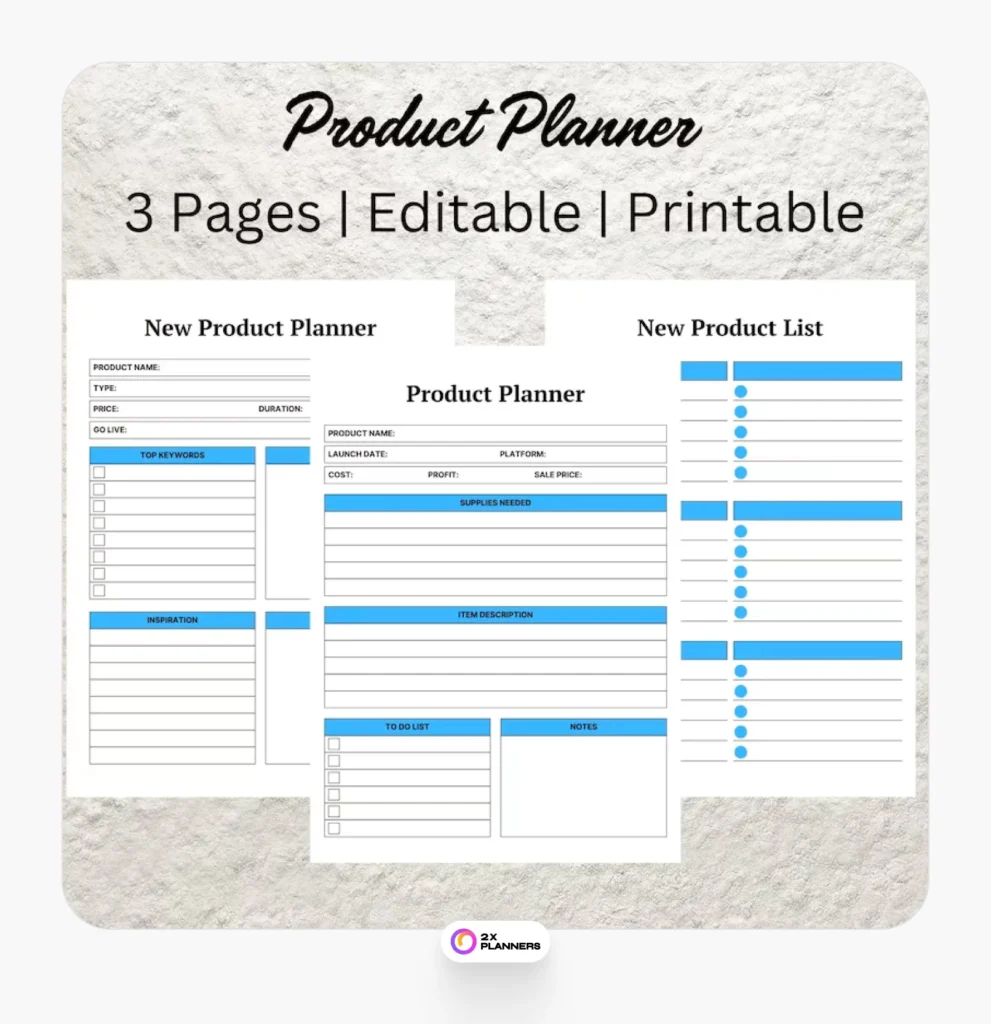 Product Planner Template 