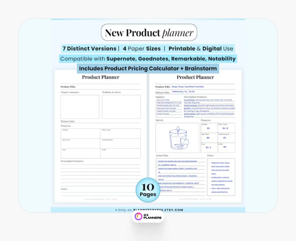 Product Planner Bundle: Business Launch Development