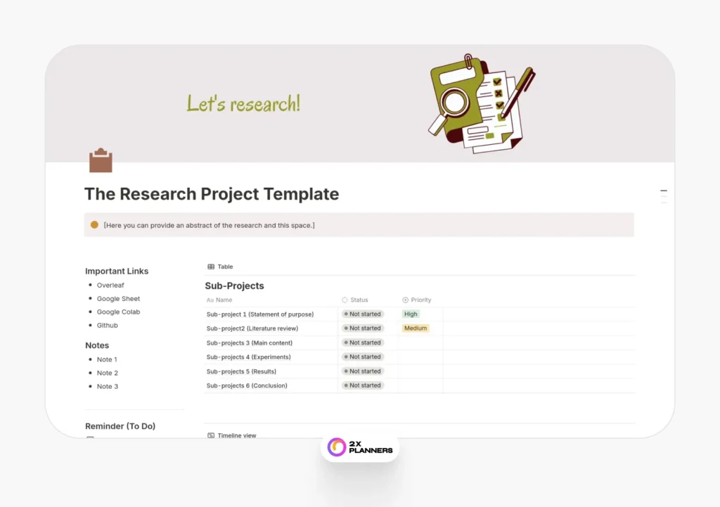 The Research Planner