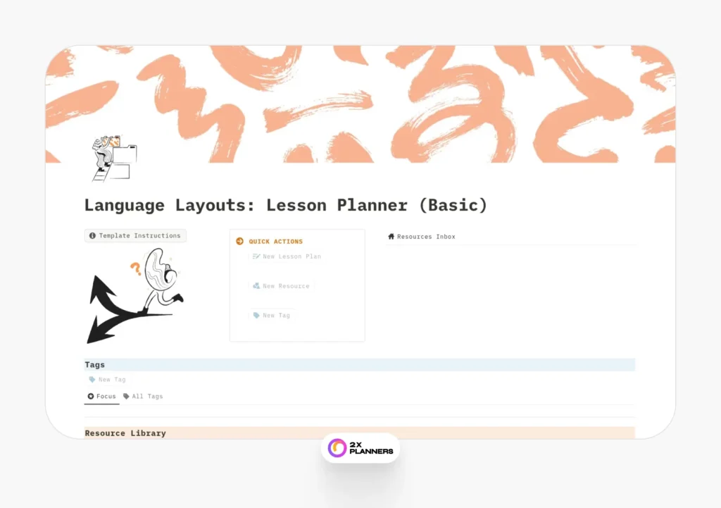 Language Layouts: Lesson Planner (Basic)