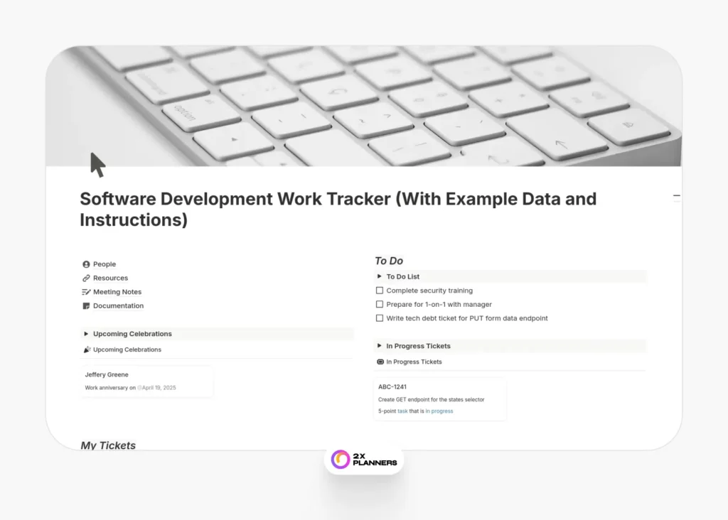 Software Development Work Tracker