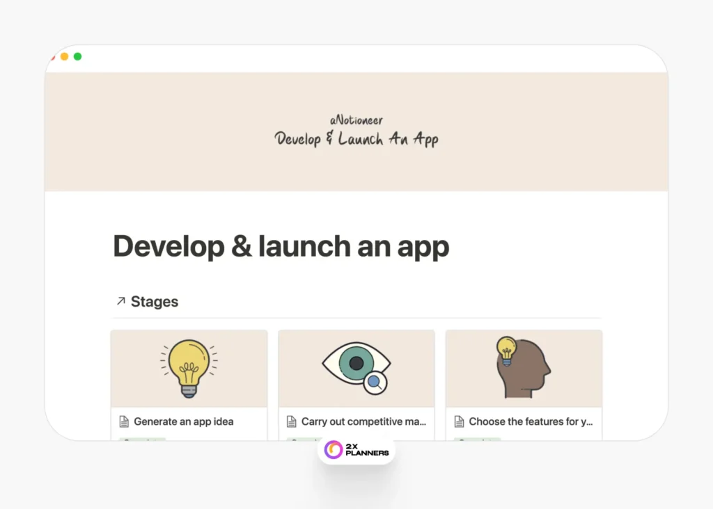 Develop & launch an app