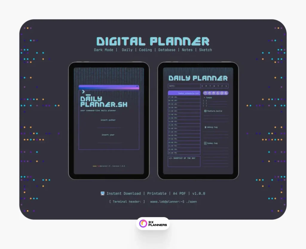 Digital Planner for Programmers 