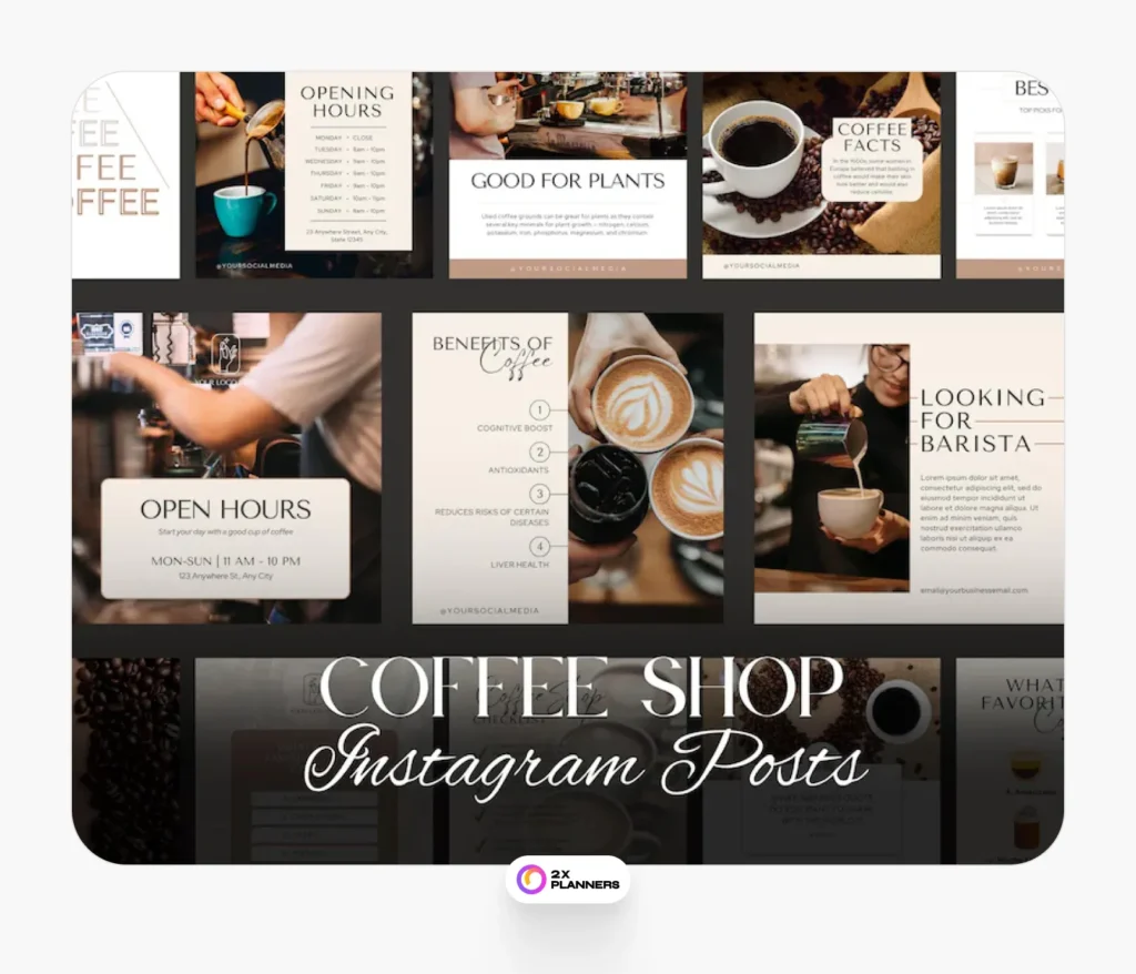 Café Marketing Social Media Bundle
