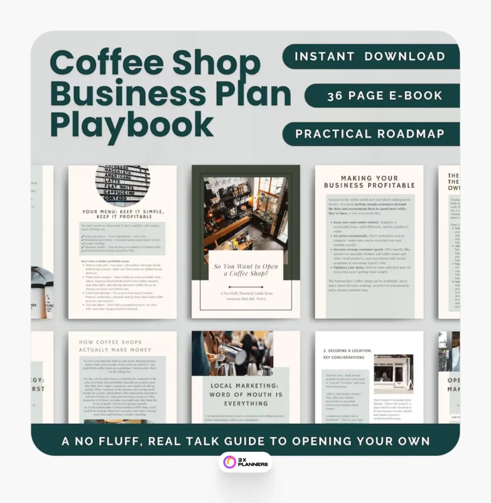 Coffee Shop Business Plan Playbook: Cafe Founder’s Guide 
