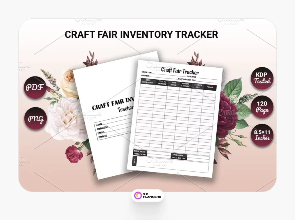 Craft Fair Inventory Tracker KDP Int