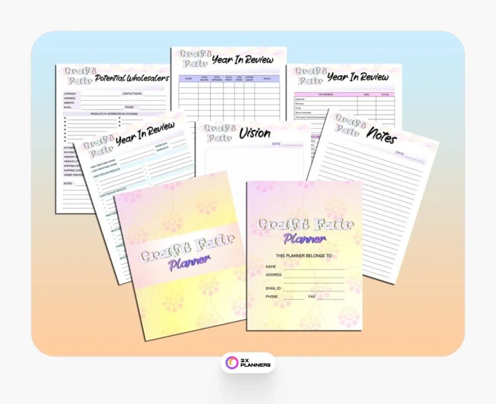 Craft Fair Planner