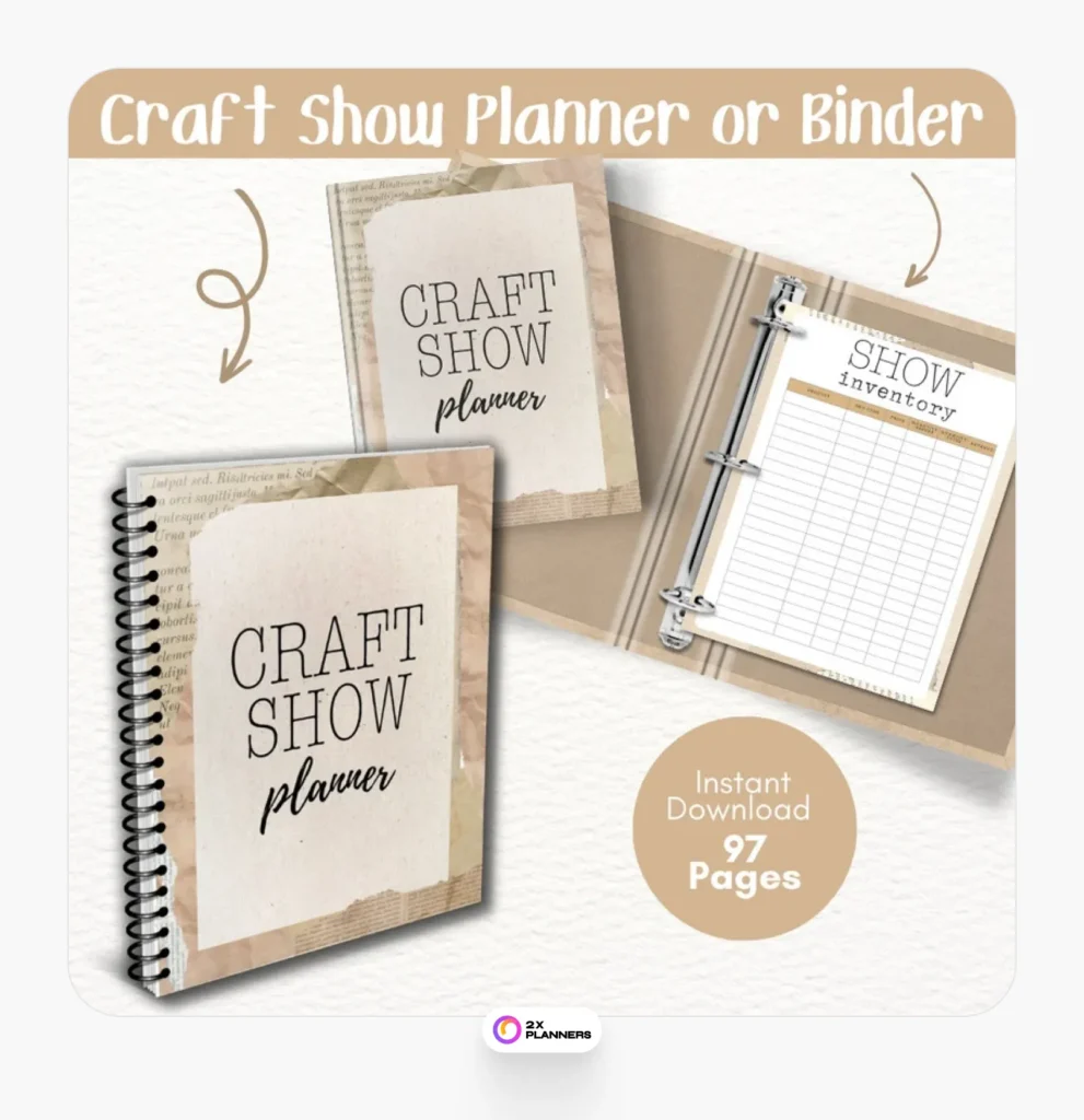 Listing for a festive booth