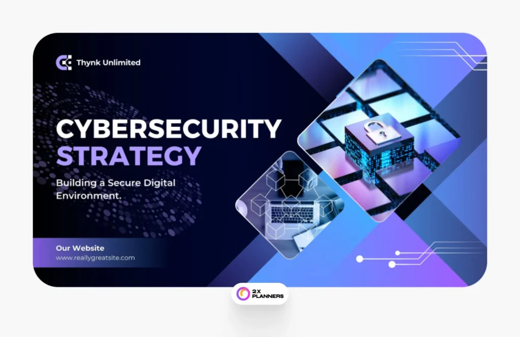 Purple and Black Modern Cybersecurity Strategy Presentation