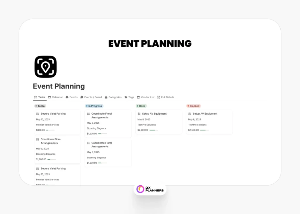 Event Planning