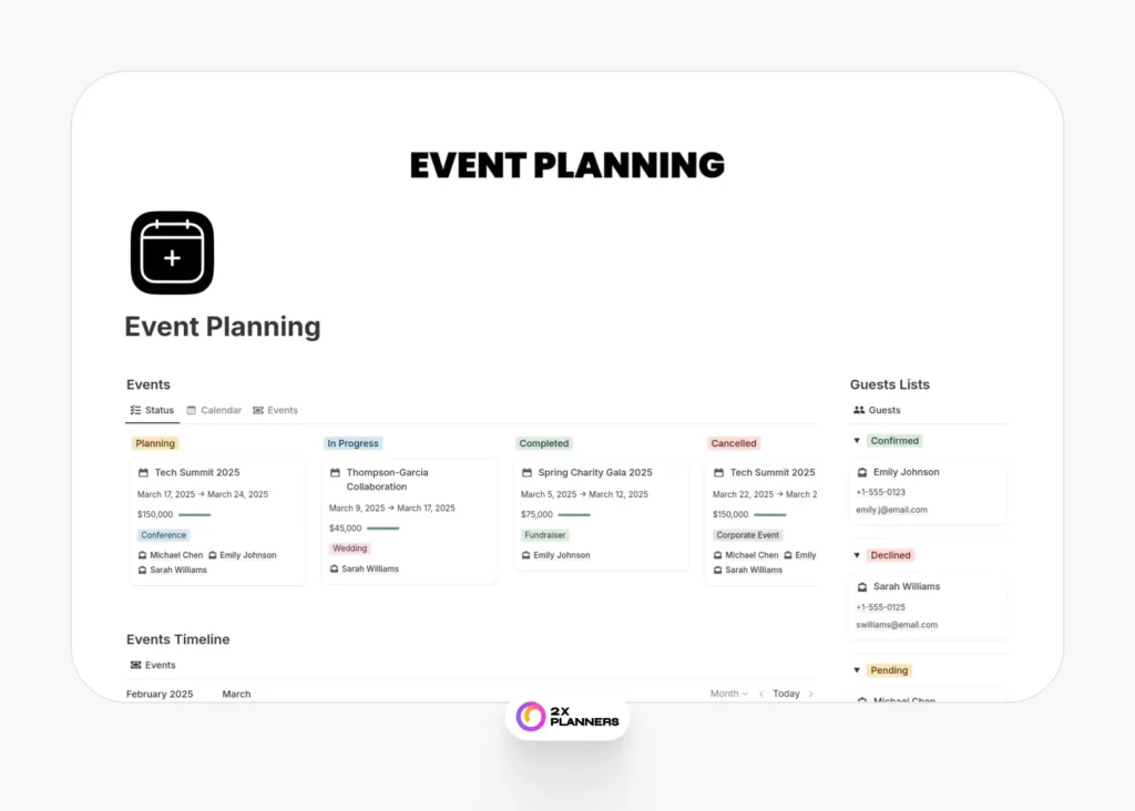 Business Event Planning