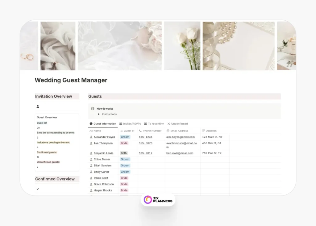 Wedding Guest Manager