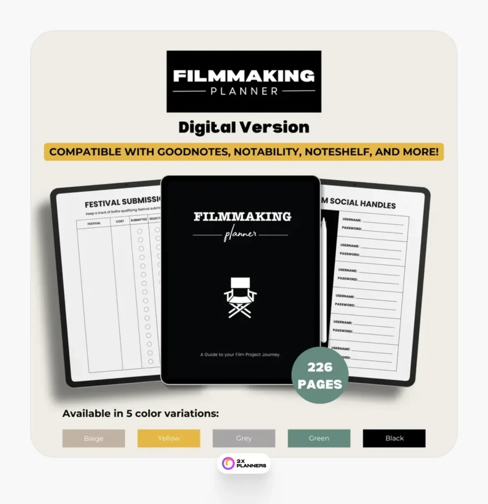 Produktion Journal mit Aufklebern