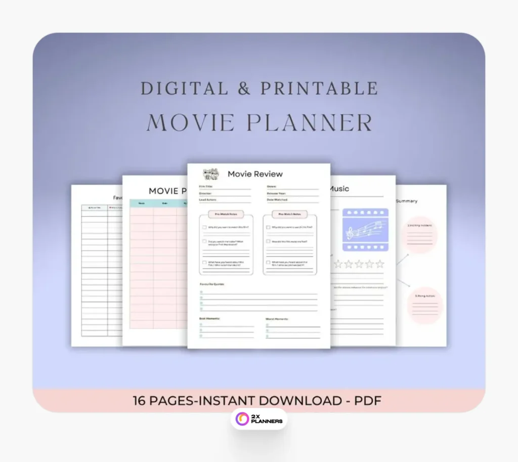 Digital film planner