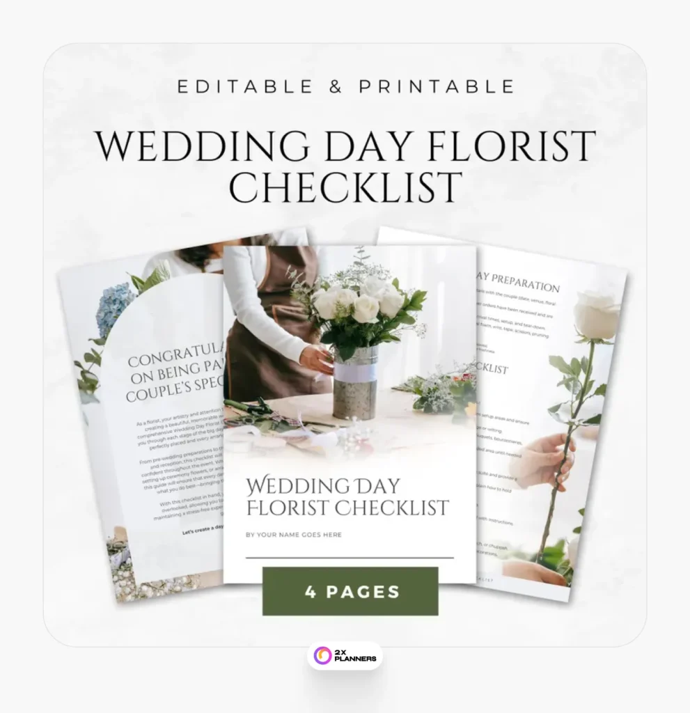 Florist Organizer Bridal
