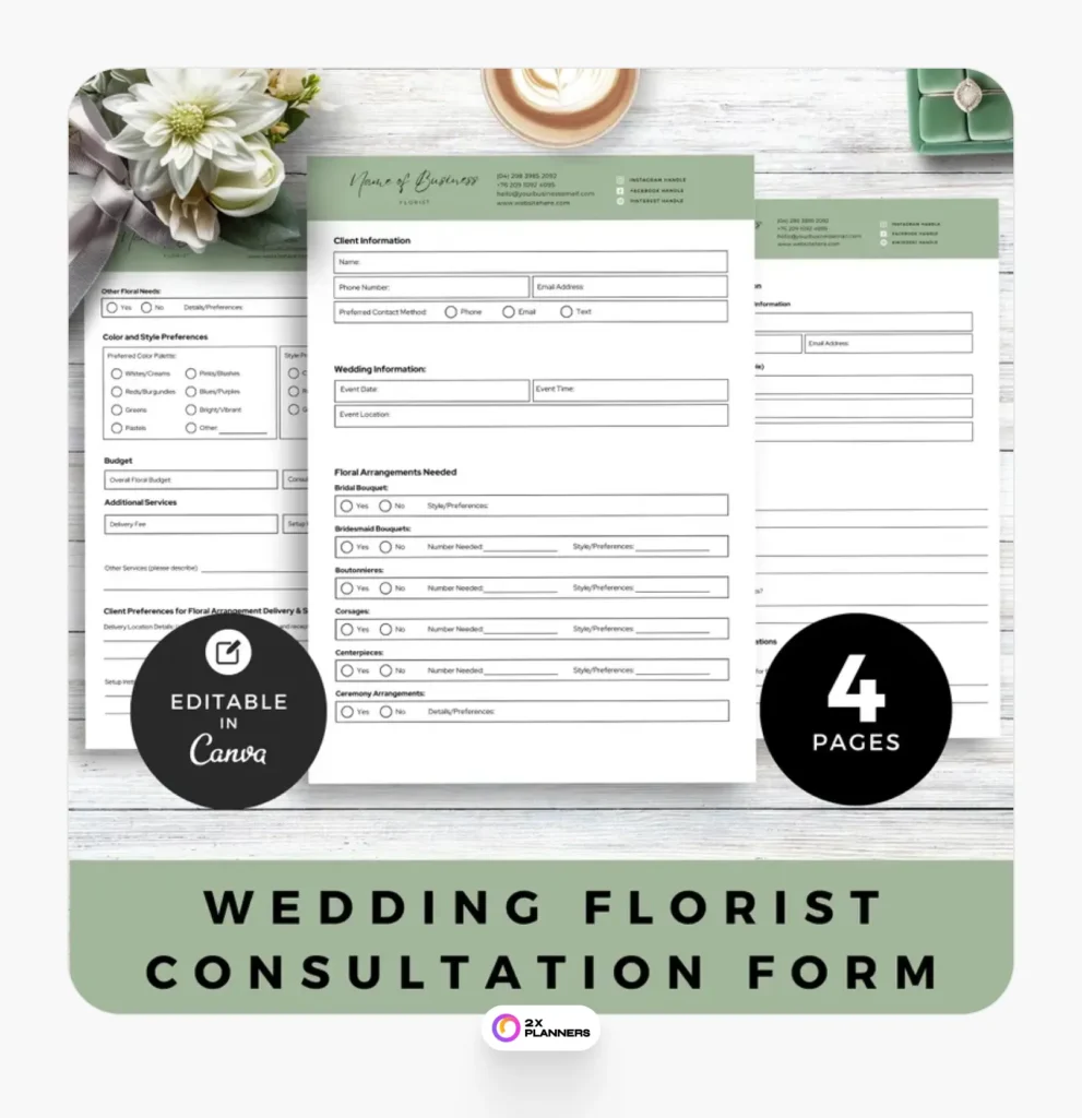 Floral Design Planning