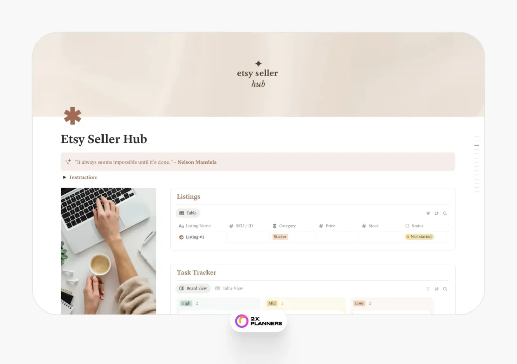 Etsy Seller Hub