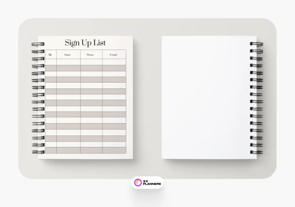 Brown Beige Minimalist Shipping Tracker Planner
