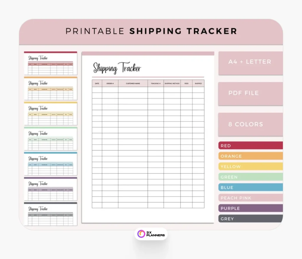 Printable shipment tracking