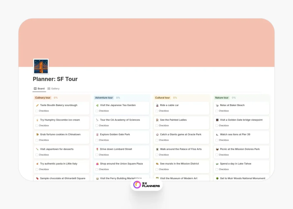Planner: SF Tour
