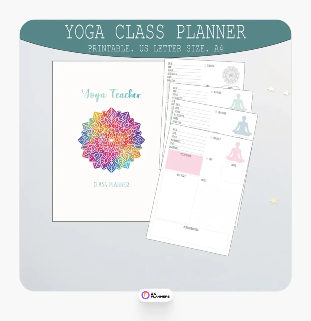 Printable Yoga Schedule