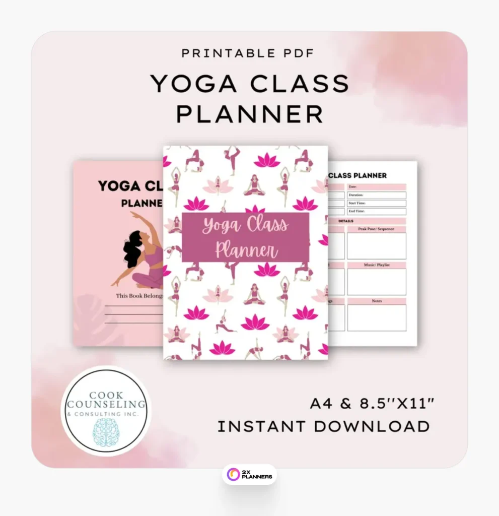 Yoga course planner: yoga course planner