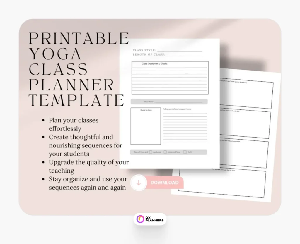 Plan Your Yoga Classes 